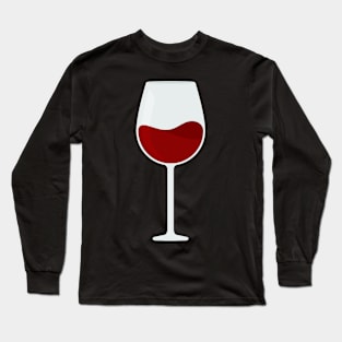 Glass Of Red Wine Long Sleeve T-Shirt